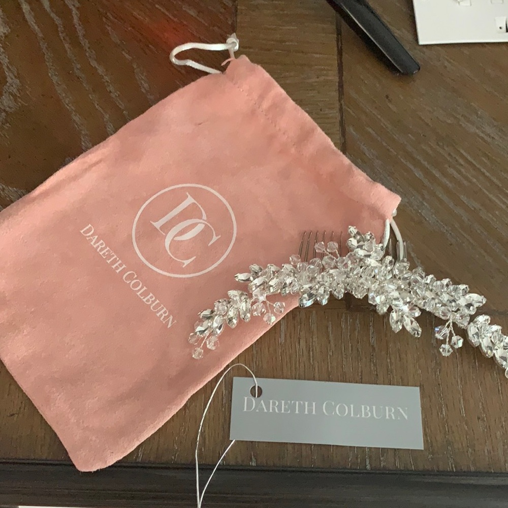 Crystal head piece comb- perfect for bride or communion